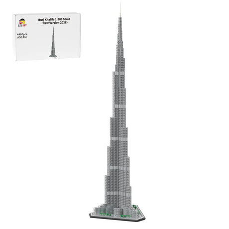 MOC - 255454 Burj Khalifa Architecture - 1/800 Scale Building Blocks - LesDiy - Building Blocks - 