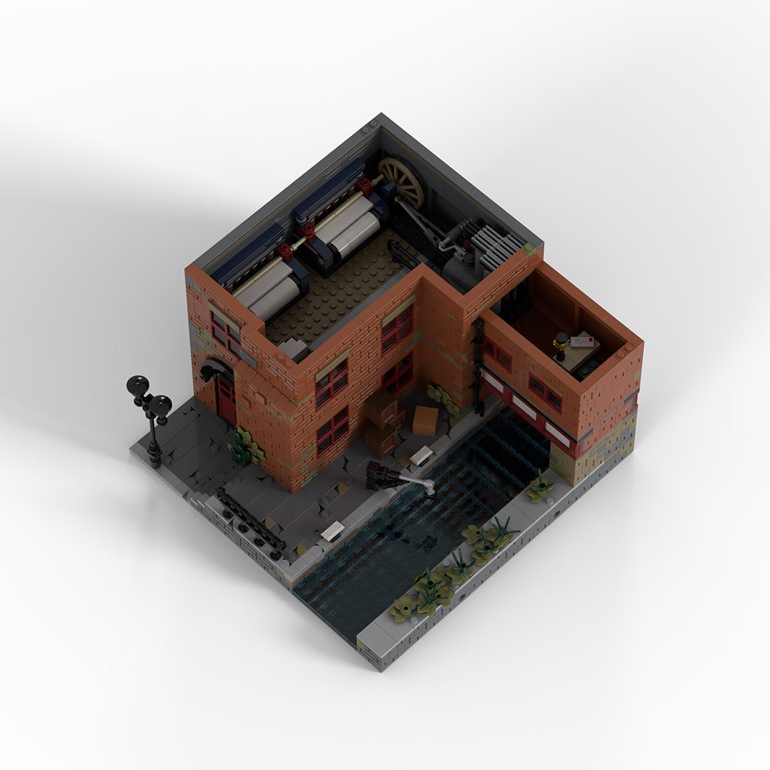MOC-256256 Victorian Factory Modular Building Blocks-LesDiy-MOC-
