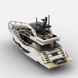 MOC-256391 Luxury Flybridge Yacht Building Blocks-LesDiy-MOC-