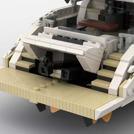 MOC-256391 Luxury Flybridge Yacht Building Blocks-LesDiy-MOC-