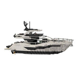 MOC-256391 Luxury Flybridge Yacht Building Blocks-LesDiy-MOC-