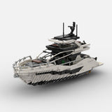 MOC-256391 Luxury Flybridge Yacht Building Blocks-LesDiy-MOC-