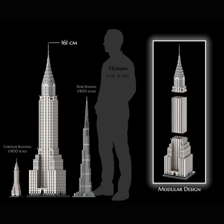 MOC - 256614 1/200 Scale Chrysler Building Blocks - LesDiy - Building Blocks