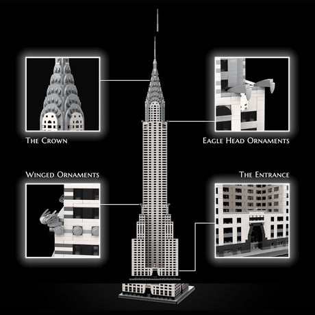 MOC - 256614 1/200 Scale Chrysler Building Blocks - LesDiy - Building Blocks