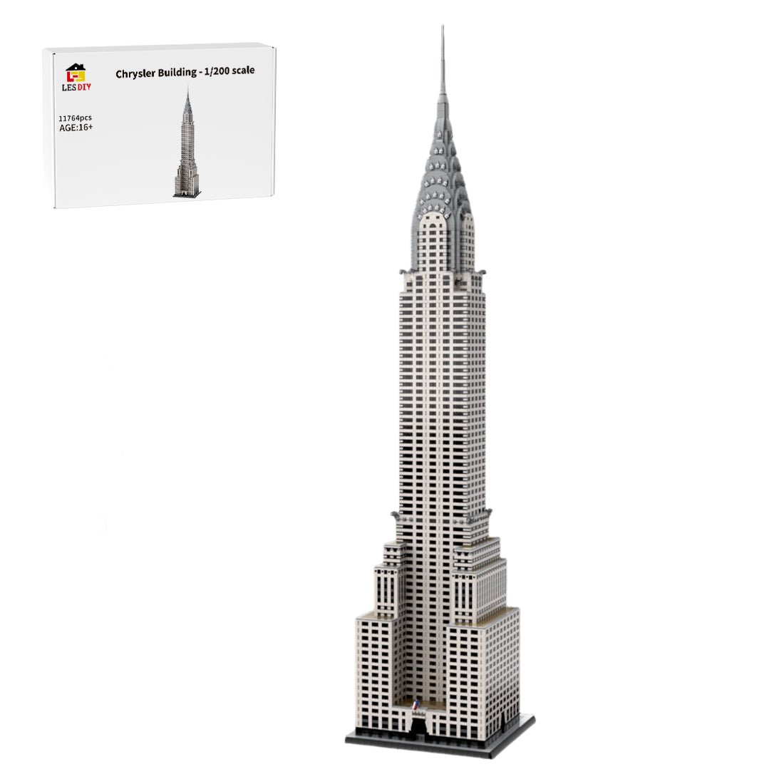 MOC - 256614 1/200 Scale Chrysler Building Blocks - LesDiy - Building Blocks - 