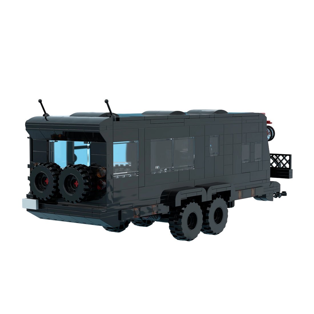 MOC-256628 Revive Caravans Bushtamer MK2 + Dino Motors T-rex Super Duty Facelift Building Blocks-LesDiy - 