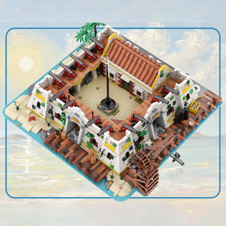 MOC - 256804 Castillo – Seaside Harbor Castle Building Blocks Set - LesDiy - Building Blocks - 