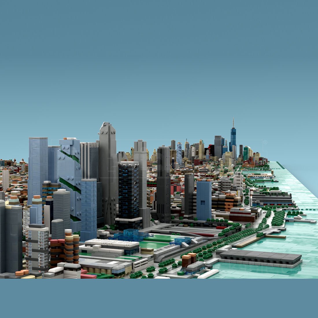 MOC - 257585 1/2000 Scale Manhattan - New York City [Bundle] Building Blocks - LesDiy - Building Blocks - 