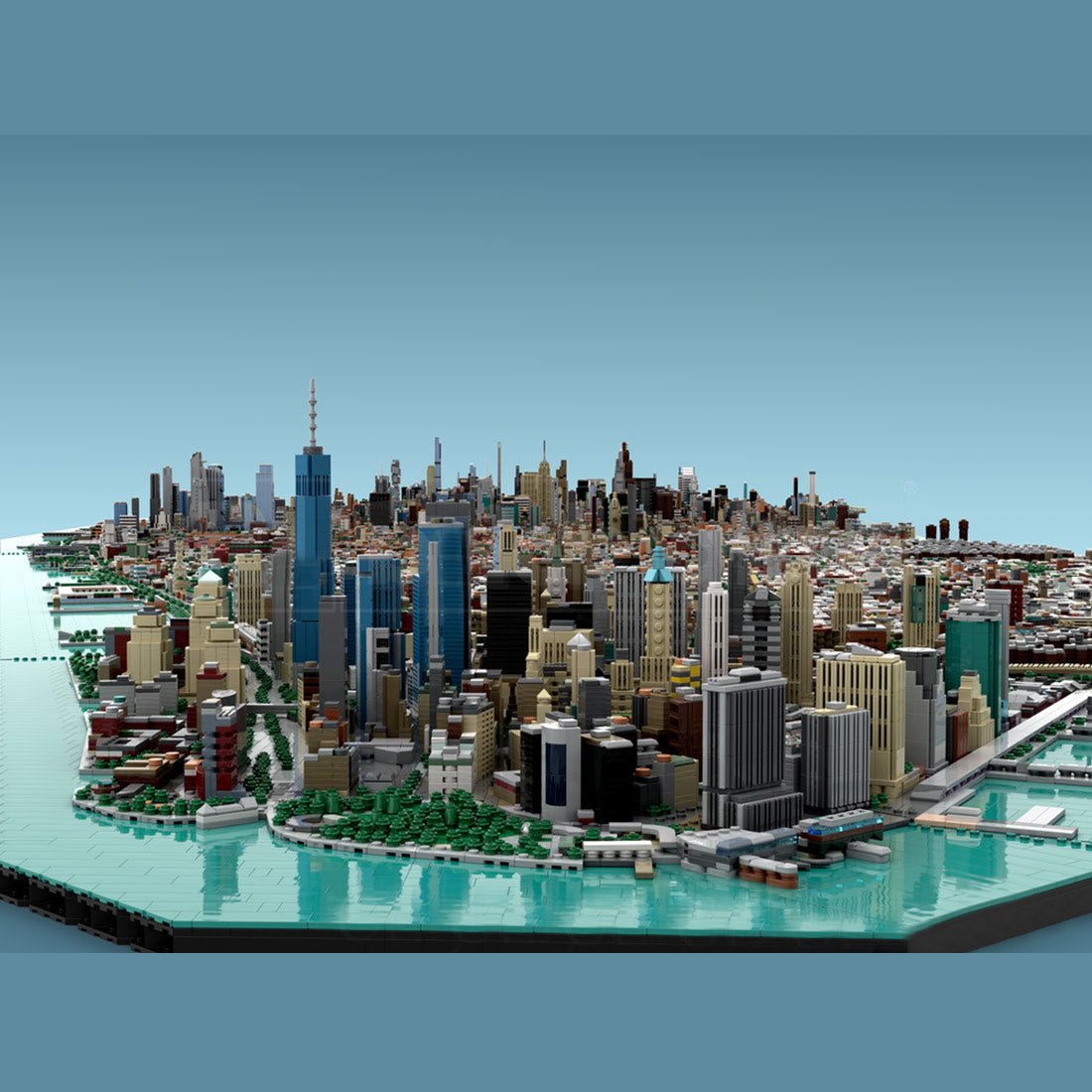 MOC - 257585 1/2000 Scale Manhattan - New York City [Bundle] Building Blocks - LesDiy - Building Blocks - 