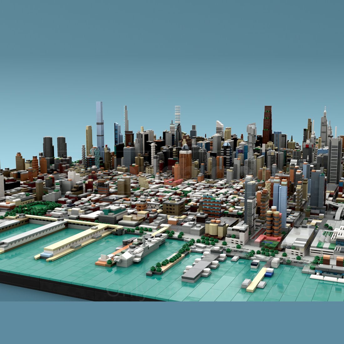 MOC - 257585 1/2000 Scale Manhattan - New York City [Bundle] Building Blocks - LesDiy - Building Blocks - 