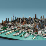 MOC - 257585 1/2000 Scale Manhattan - New York City [Bundle] Building Blocks - LesDiy - Building Blocks - 