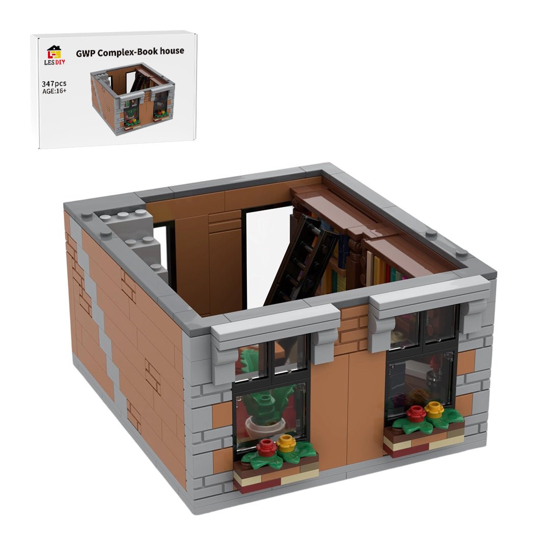 MOC - 258438 GWP Complex - Books are my Passion Building Blocks - LesDiy - 