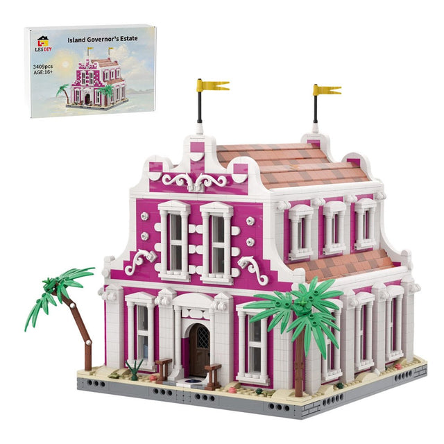 MOC-258528 Governor's Mansion Seafarer's Bay Building Blocks-LesDiy-MOC-