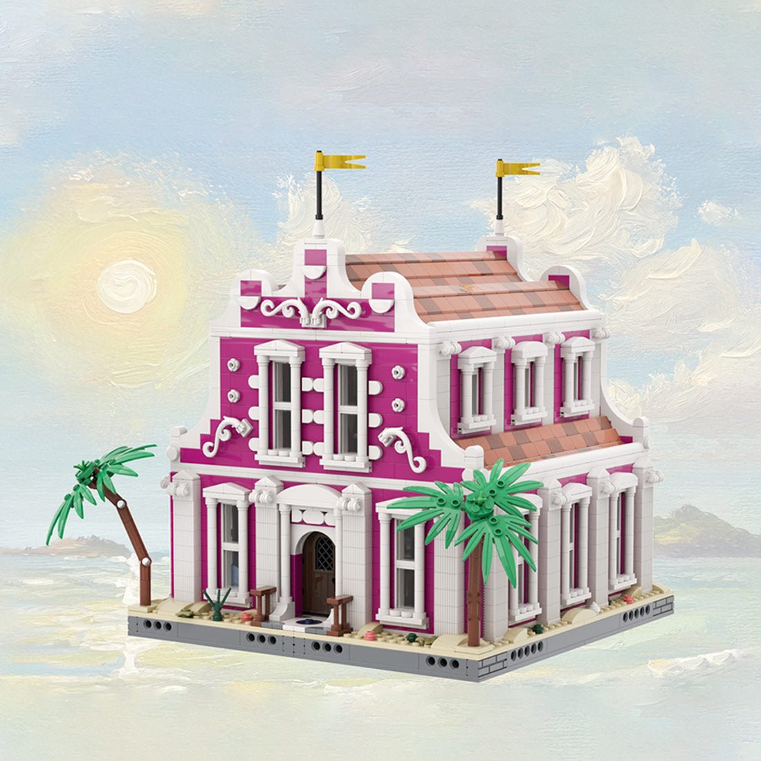 MOC-258528 Governor's Mansion Seafarer's Bay Building Blocks-LesDiy-MOC-