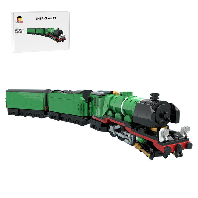 MOC-259208 LNER Class A3 Flying Scotsman Building Blocks-LesDiy-MOC-