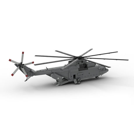 MOC - 259238 Soviet Mi - 26 Heavy Transport Helicopter - 1:35 Scale Building Blocks - LesDiy - 