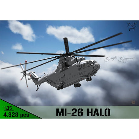 MOC - 259238 Soviet Mi - 26 Heavy Transport Helicopter - 1:35 Scale Building Blocks - LesDiy - 