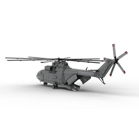 MOC - 259238 Soviet Mi - 26 Heavy Transport Helicopter - 1:35 Scale Building Blocks - LesDiy - 
