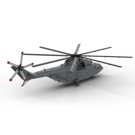 MOC - 259238 Soviet Mi - 26 Heavy Transport Helicopter - 1:35 Scale Building Blocks - LesDiy - 