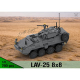 MOC - 259577 8x8 Light Armoured Vehicle - 1:35 Scale Building Blocks - LesDiy - Green