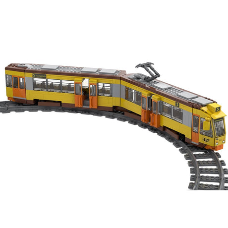 MOC - 262011 Vintage ZGT - 6 Tram Building Blocks - LesDiy - MOC - 