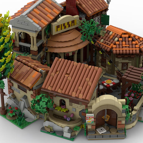 MOC-262846 Tuscan Terrace Pizzeria Building Blocks-LesDiy-MOC-
