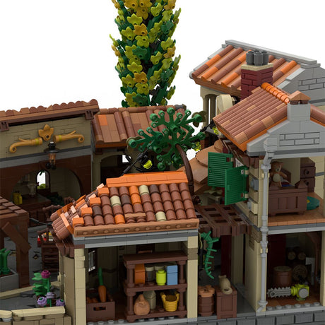 MOC-262846 Tuscan Terrace Pizzeria Building Blocks-LesDiy-MOC-