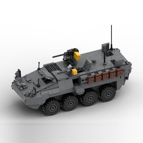MOC-263485 M1126 STRYKER APC - 1:35 Scale (v2) Building Blocks-LesDiy-MOC-Dark Grey