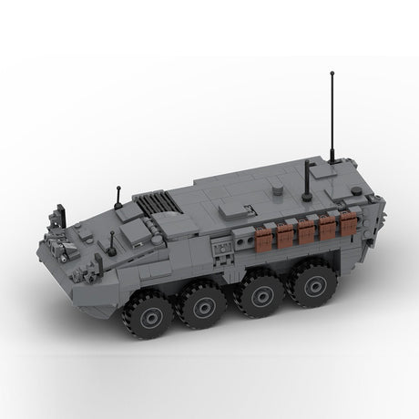 MOC-263485 M1126 STRYKER APC - 1:35 Scale (v2) Building Blocks-LesDiy-MOC-Dark Grey