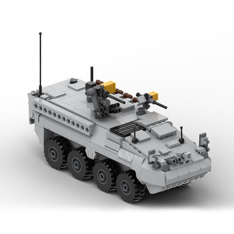 MOC-263485 M1126 STRYKER APC - 1:35 Scale (v2) Building Blocks-LesDiy-MOC-Dark Grey