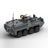 MOC-263485 M1126 STRYKER APC - 1:35 Scale (v2) Building Blocks-LesDiy-MOC-Dark Grey