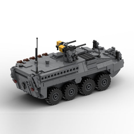 MOC-263485 M1126 STRYKER APC - 1:35 Scale (v2) Building Blocks-LesDiy-MOC-Dark Grey