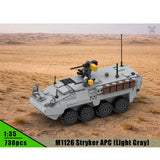 MOC-263485 M1126 STRYKER APC - 1:35 Scale (v2) Building Blocks-LesDiy-MOC-Dark Grey