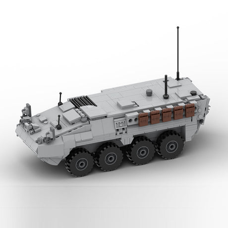 MOC-263485 M1126 STRYKER APC - 1:35 Scale (v2) Building Blocks-LesDiy-MOC-Dark Grey