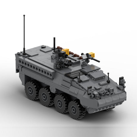 MOC-263485 M1126 STRYKER APC - 1:35 Scale (v2) Building Blocks-LesDiy-MOC-Dark Grey