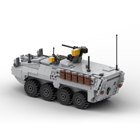 MOC-263485 M1126 STRYKER APC - 1:35 Scale (v2) Building Blocks-LesDiy-MOC-Dark Grey