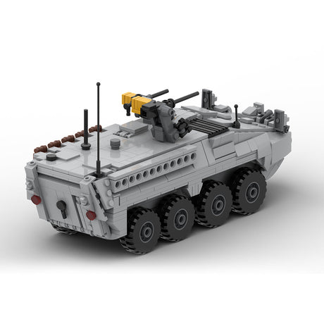 MOC-263485 M1126 STRYKER APC - 1:35 Scale (v2) Building Blocks-LesDiy-MOC-Dark Grey