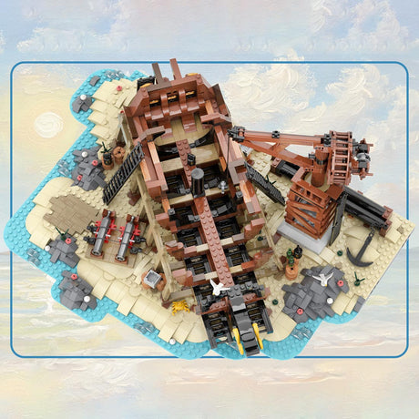 MOC-263761 Shipbuilding Yard Seafarer's Bay Building Blocks-LesDiy-MOC-