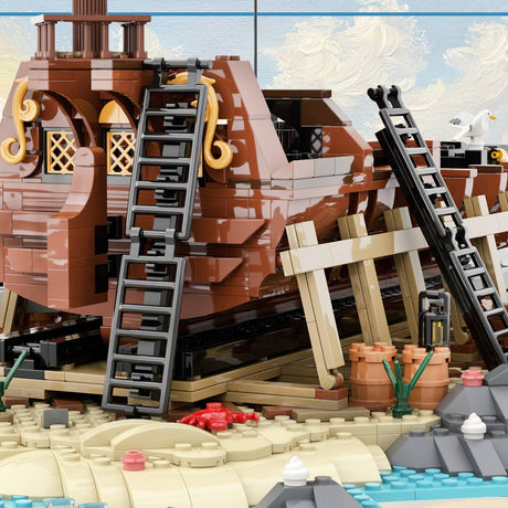 MOC-263761 Shipbuilding Yard Seafarer's Bay Building Blocks-LesDiy-MOC-