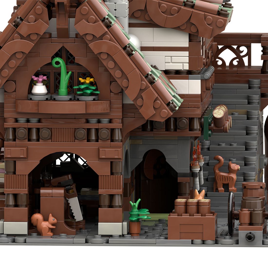 MOC-263858 The Craftsman's Woodwright Medieval Building Blocks-LesDiy-MOC-