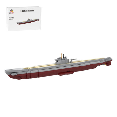 MOC-264016 1:200 Scale IJN Type B3 Long-Range Cruiser Submarine Building Blocks-LesDiy-MOC-