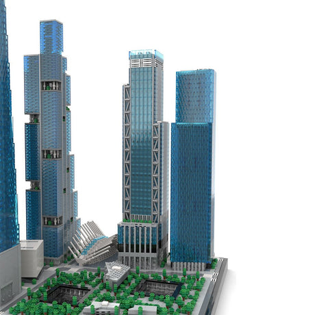 MOC-264039 1:800 Scale New World Trade Center Building Blocks-LesDiy-MOC-
