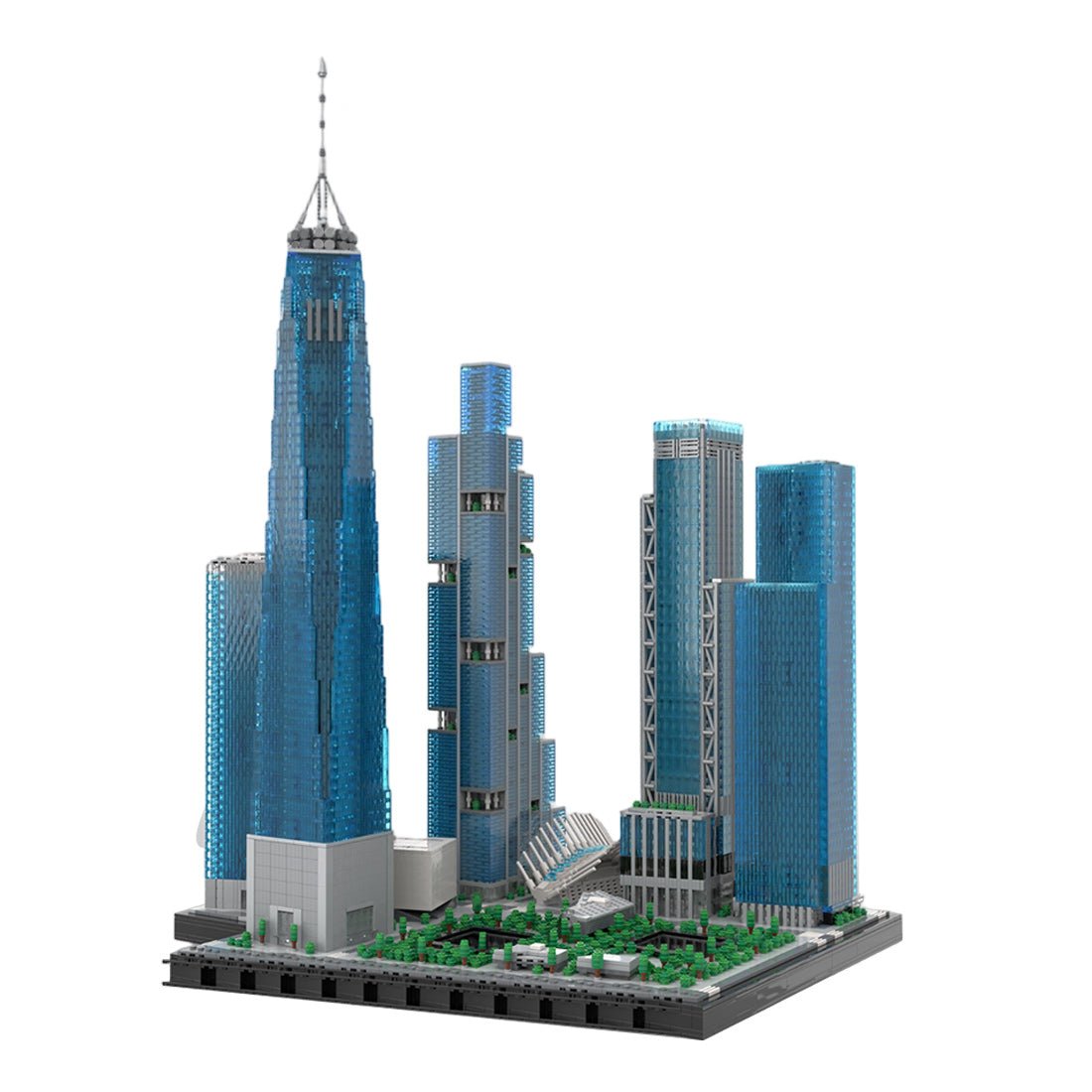 MOC-264039 New World Trade Center 1:800 Scale Building Blocks | LesDiy