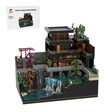 MOC-264460 Modern Japanese Waterfall Villa Building Blocks-LesDiy-MOC-