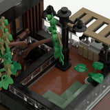 MOC-264460 Modern Japanese Waterfall Villa Building Blocks-LesDiy-MOC-