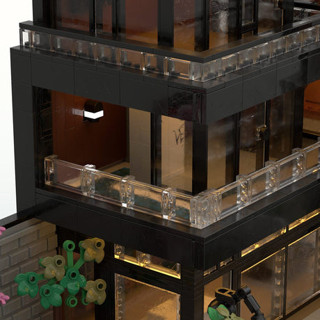 MOC-264460 Modern Japanese Waterfall Villa Building Blocks-LesDiy-MOC-