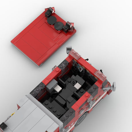 MOC-264720 2024 Smeal-Spartan Gladiator RMA Quint Soledad Truck 37 Building Blocks-LesDiy-MOC-