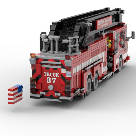 MOC-264720 2024 Smeal-Spartan Gladiator RMA Quint Soledad Truck 37 Building Blocks-LesDiy-MOC-
