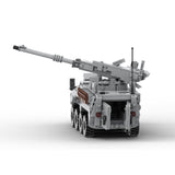 MOC-264966 M1128 Stryker MGS 1:35 Scale (V2) Building Blocks-LesDiy-MOC-Dark Grey