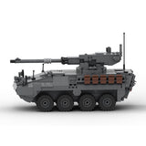 MOC-264966 M1128 Stryker MGS 1:35 Scale (V2) Building Blocks-LesDiy-MOC-Dark Grey